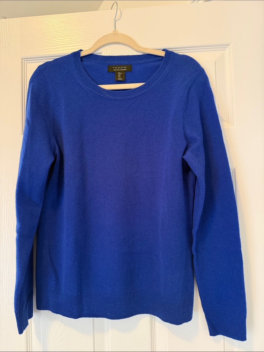 Tahari Women's Cobalt Blue Crewneck Sweater